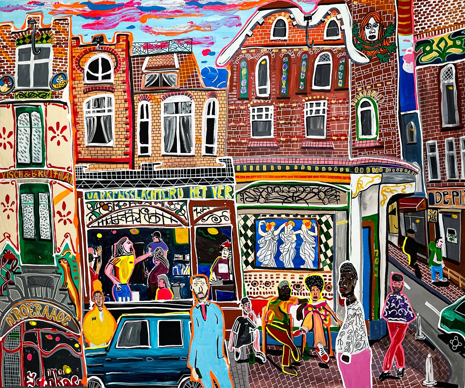 Artwork Amsterdam. Art Noveau
