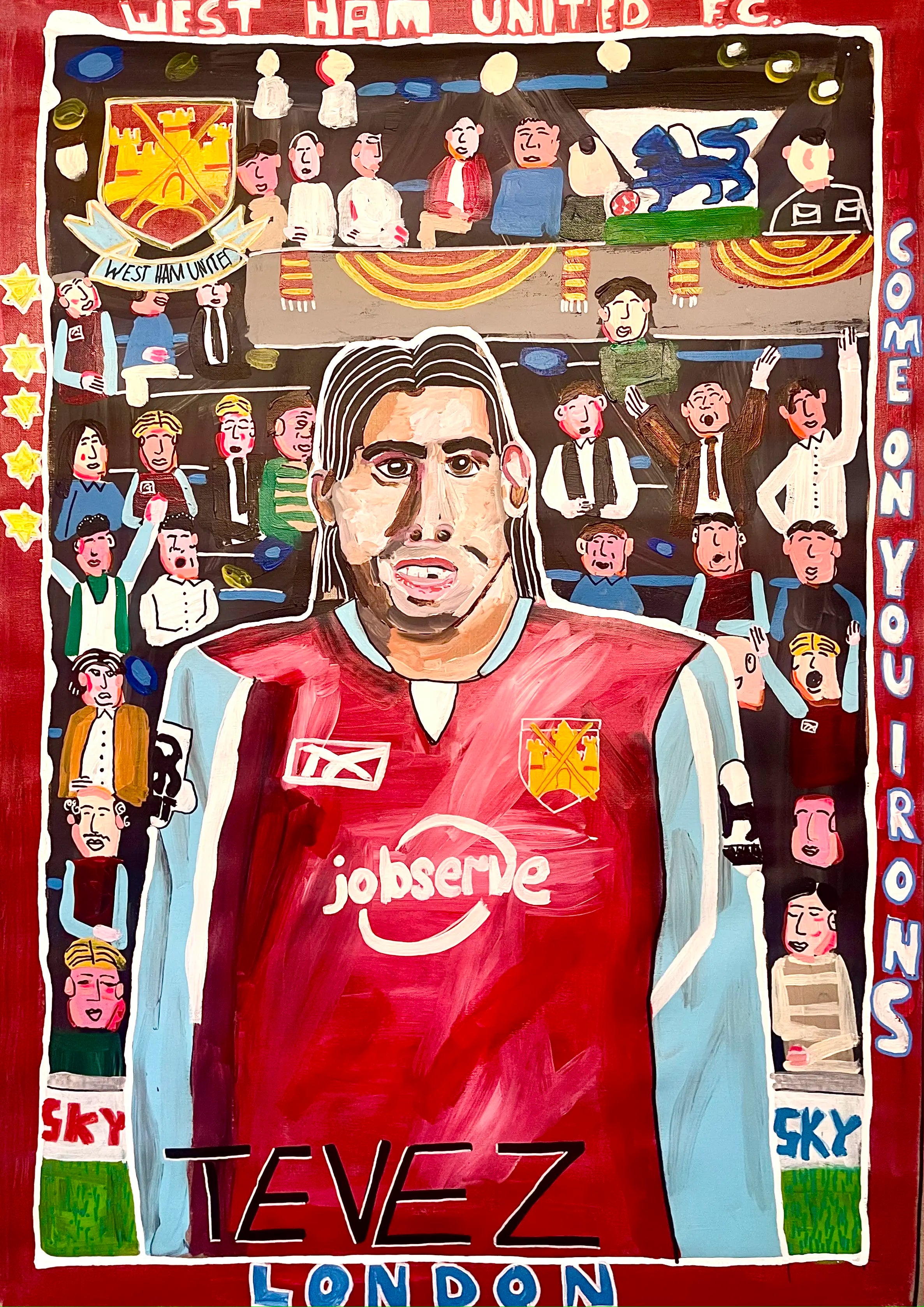 Tevez West Ham United – Filipp Jenikae Art Prints