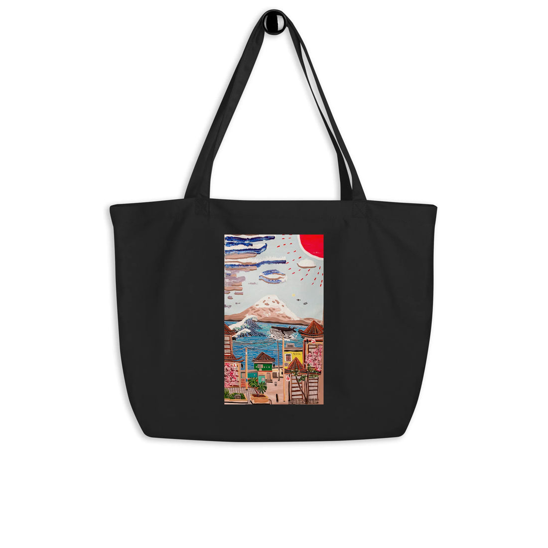 Large organic tote bag