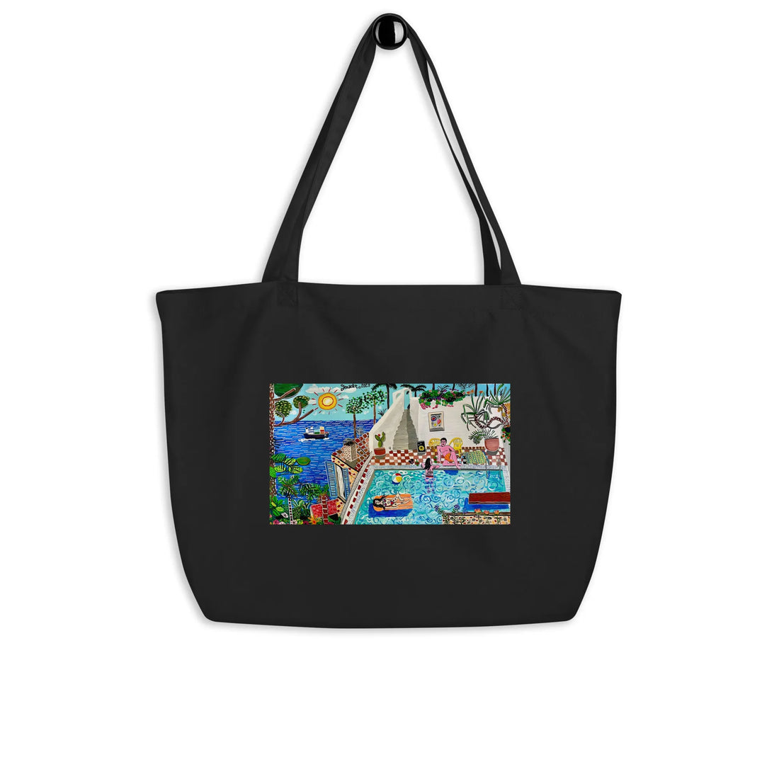 Large organic tote bag