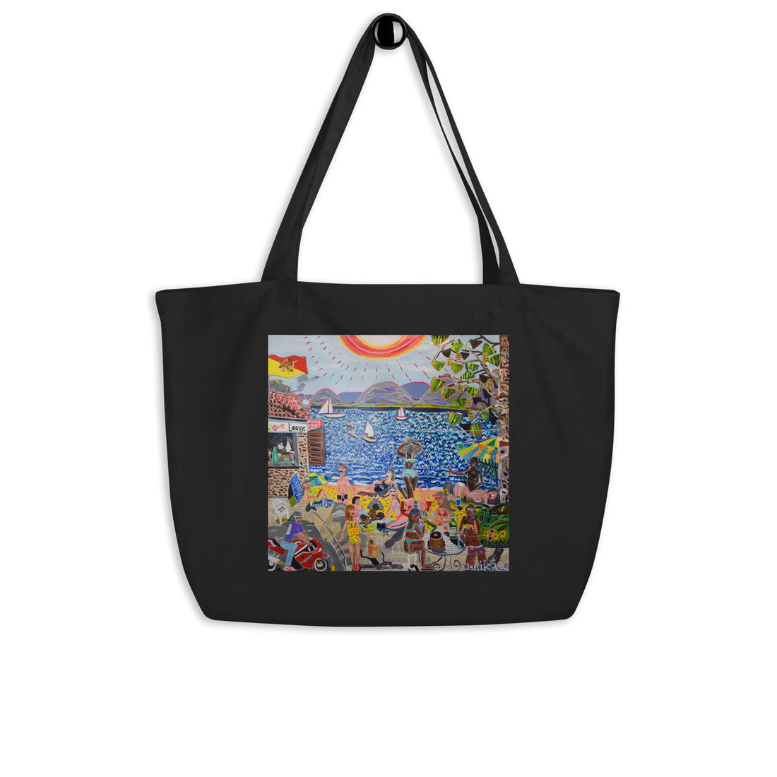 Large organic tote bag