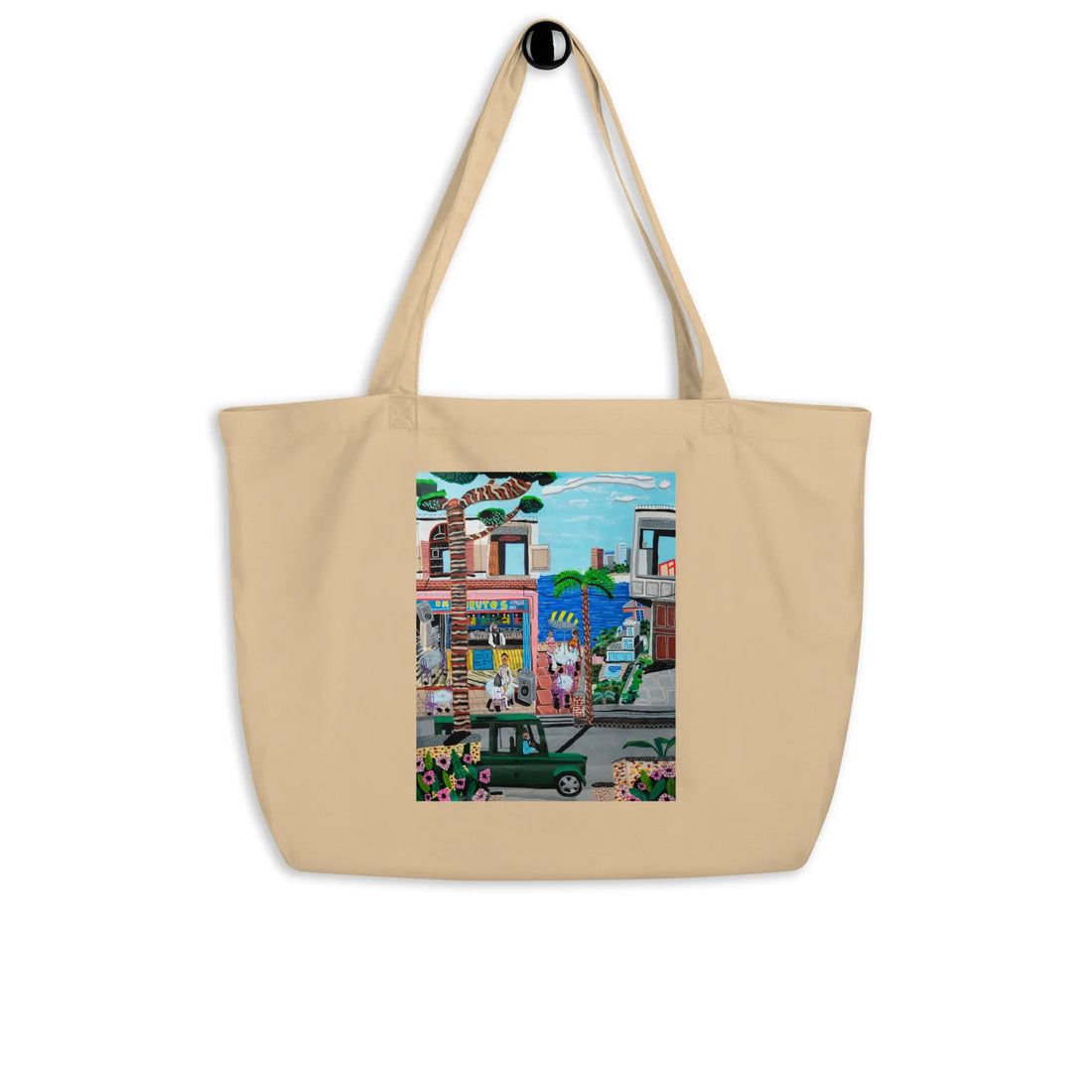 Large organic tote bag