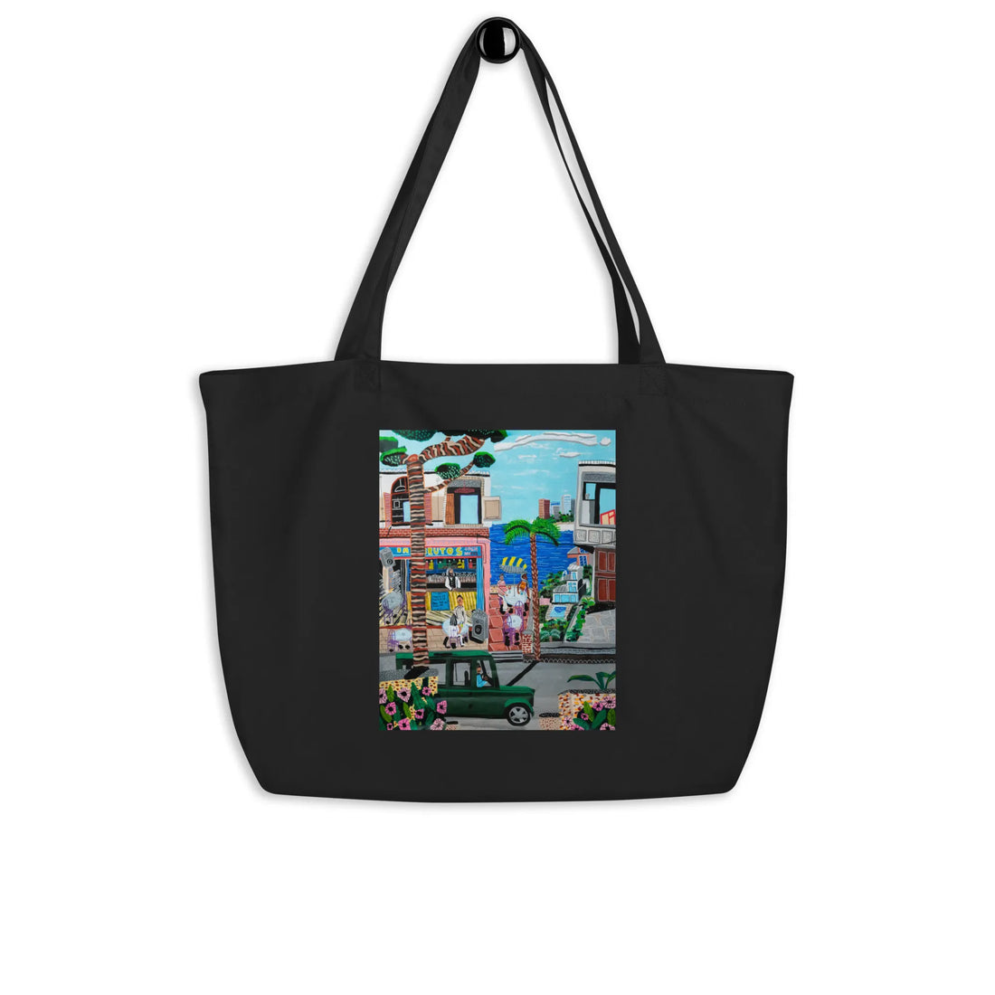 Large organic tote bag