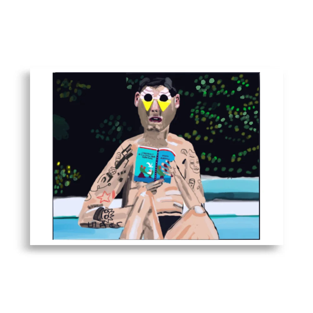Artwork Money Boy Reading A Book Wading Pool