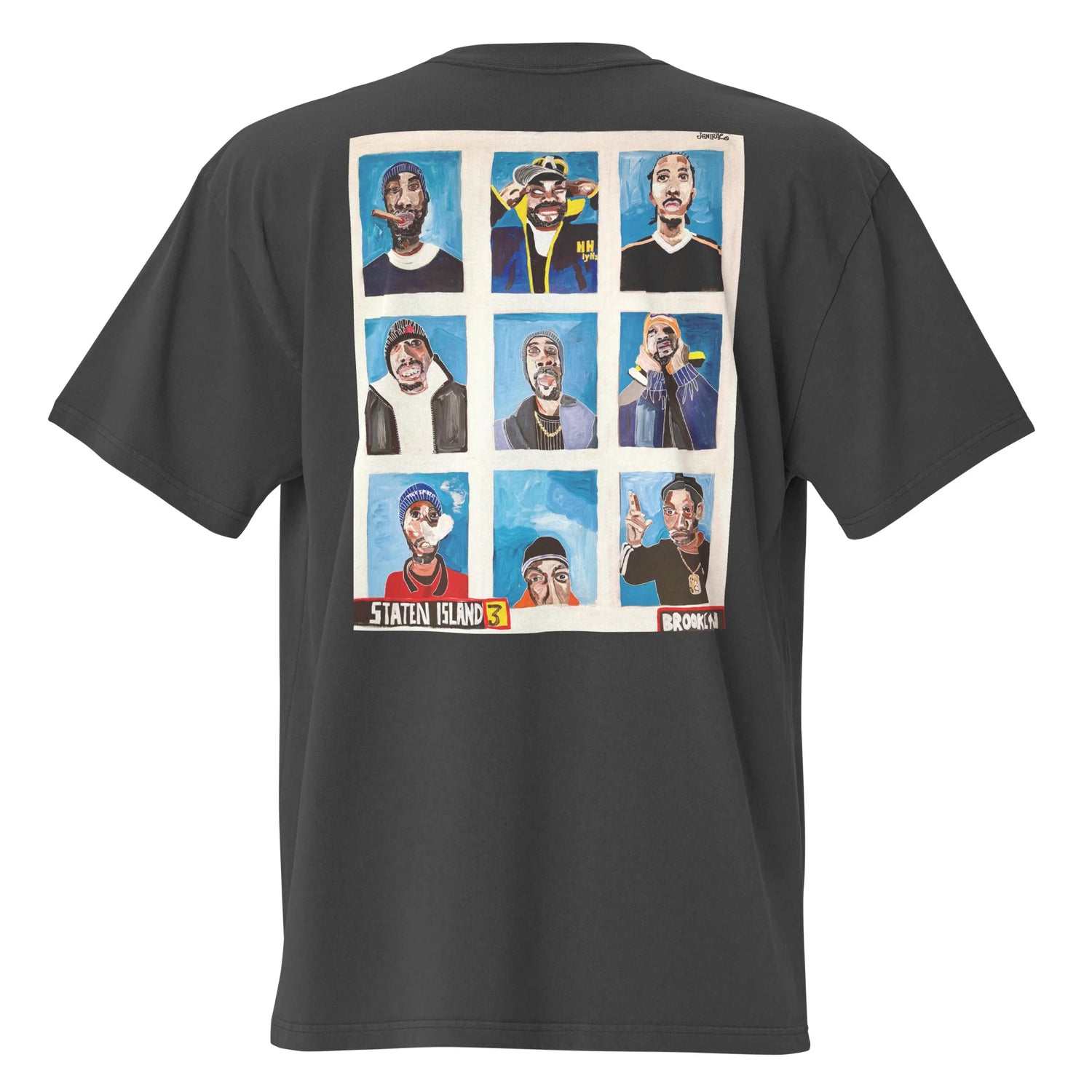 Oversized faded t-shirt From Staten Island & Brooklyn