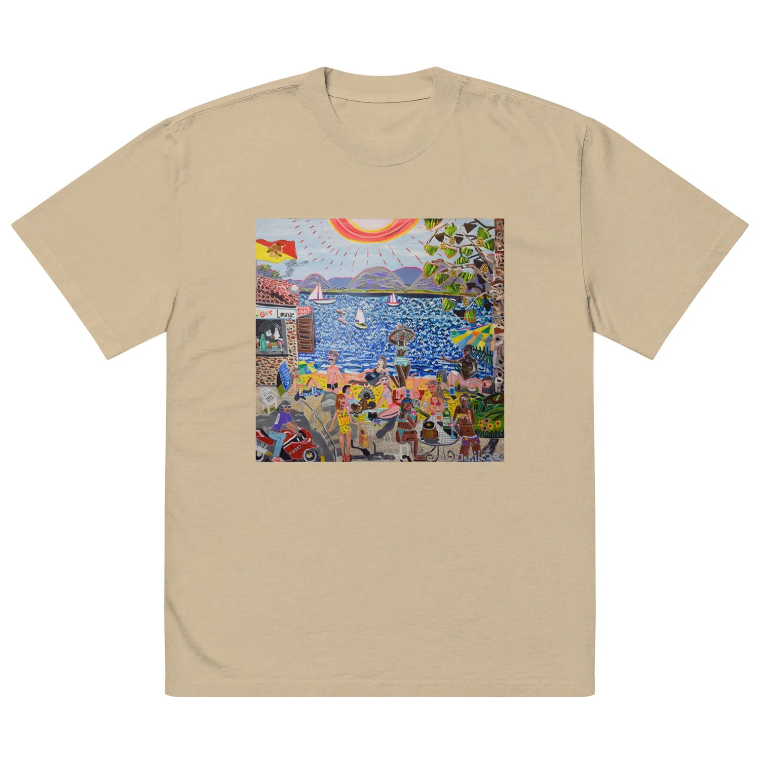 Oversized faded t-shirt TEE
