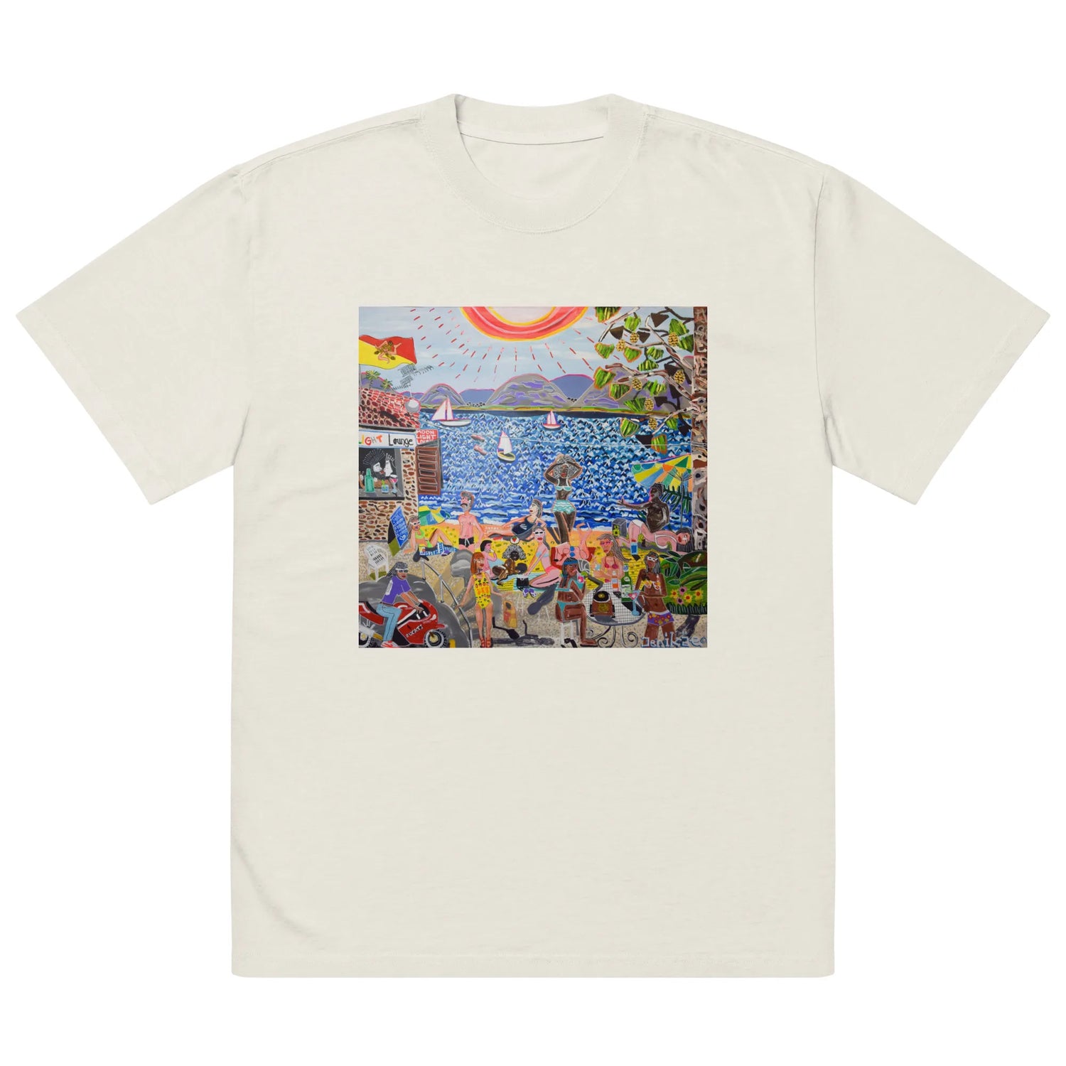 Oversized faded t-shirt TEE