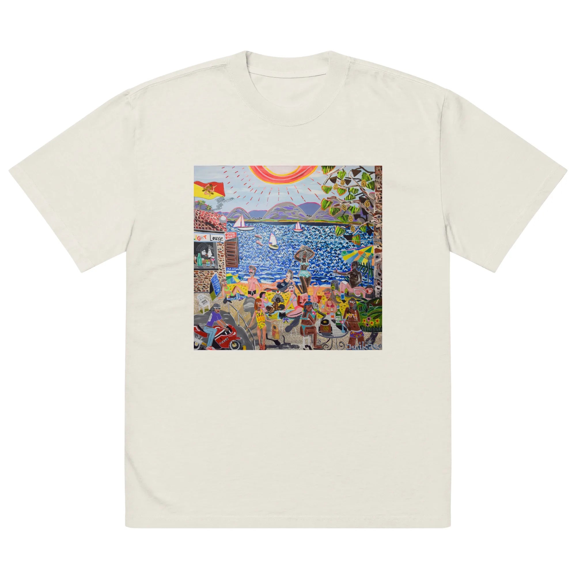 Oversized faded t-shirt TEE