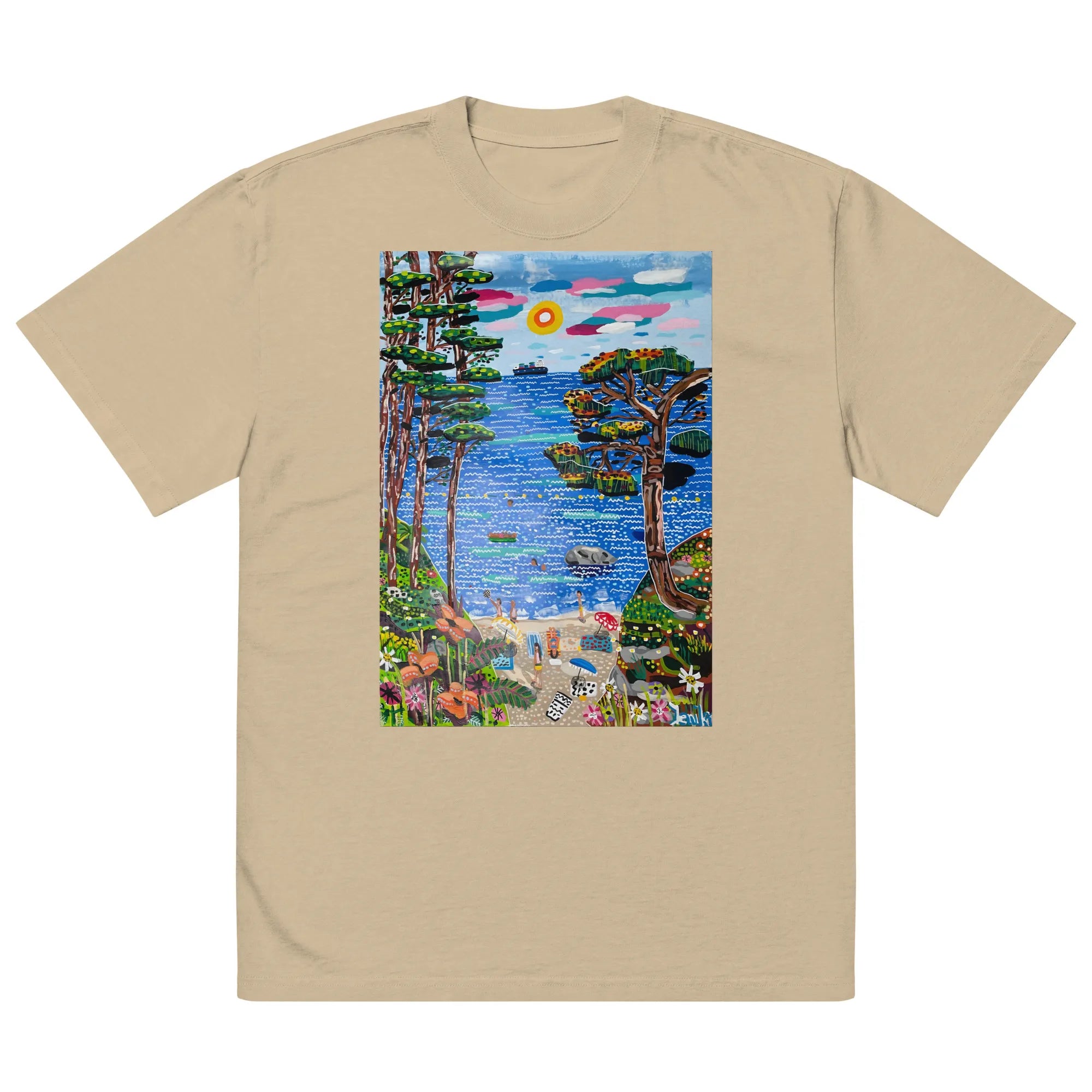Oversized faded t-shirt TEE