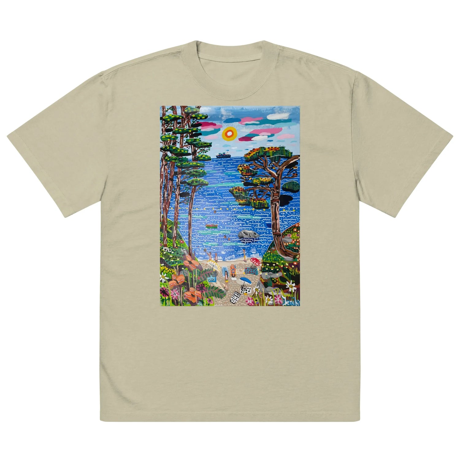 Oversized faded t-shirt TEE