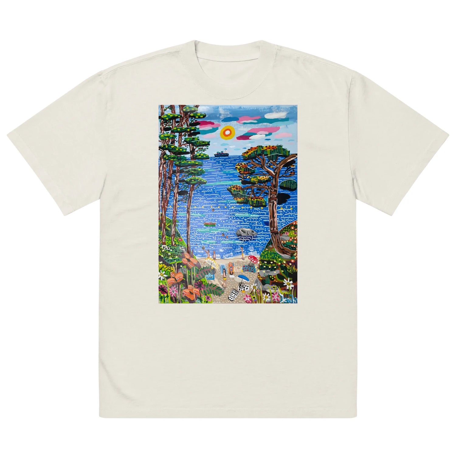 Oversized faded t-shirt TEE