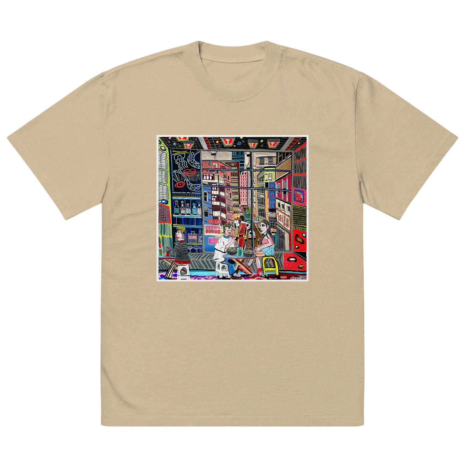 Oversized faded t-shirt TEE