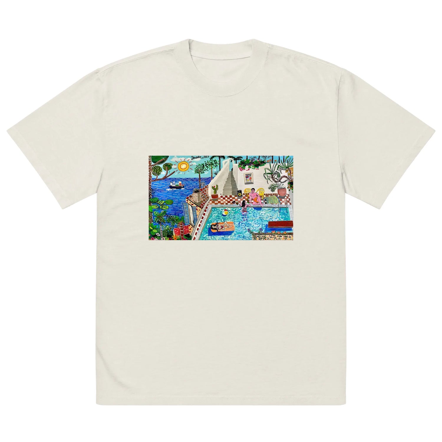 Oversized faded t-shirt TEE