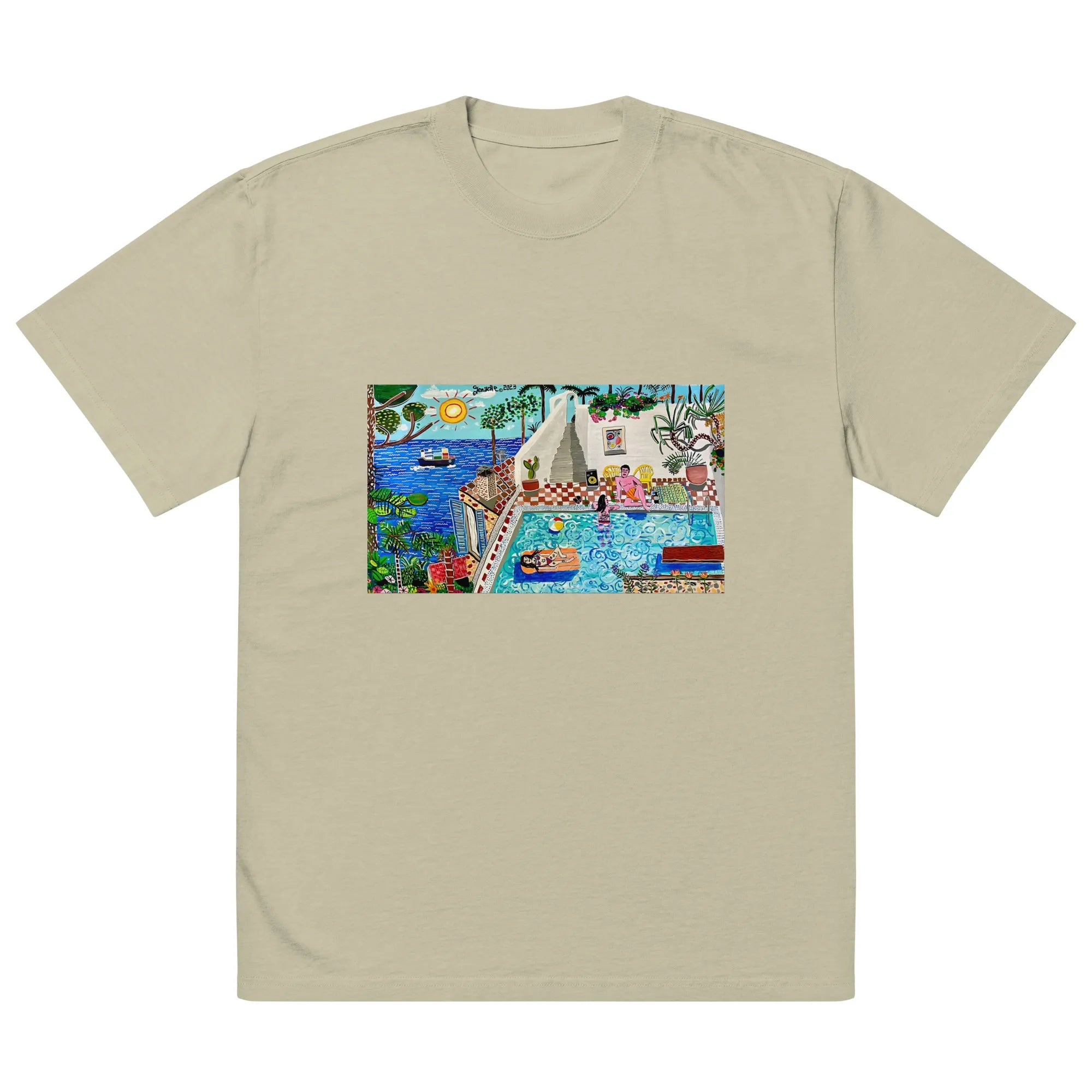 Oversized faded t-shirt TEE