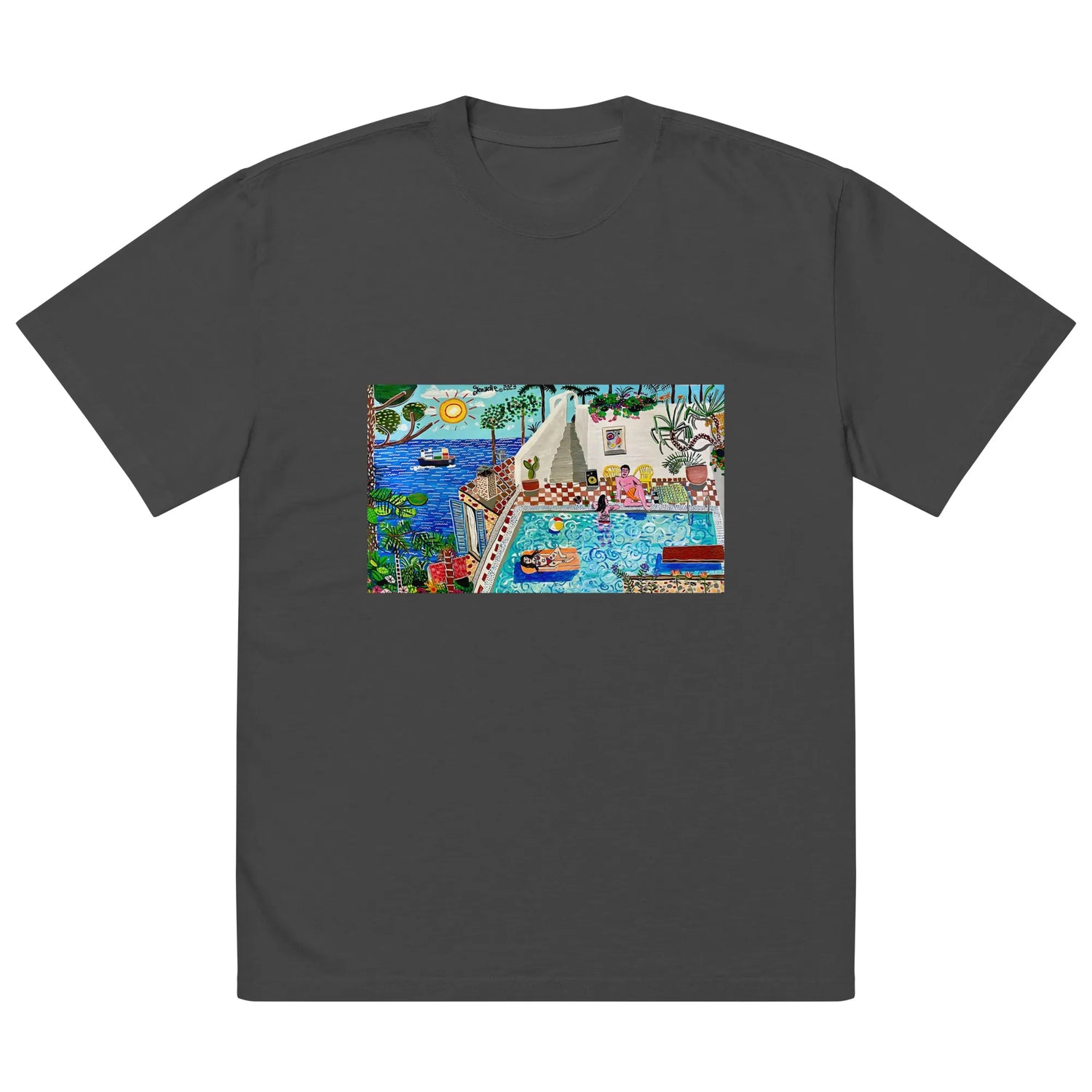 Oversized faded t-shirt TEE