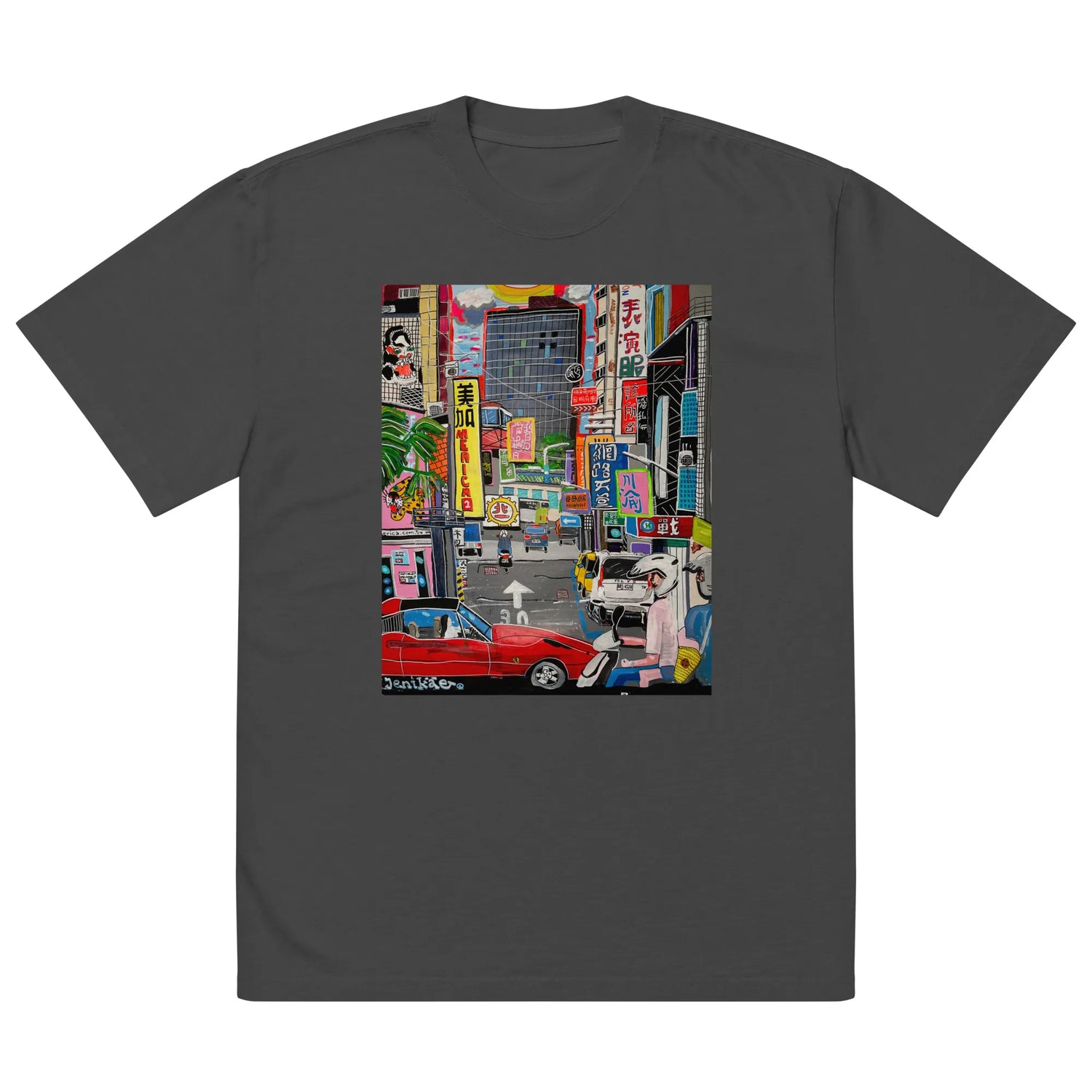Oversized faded t-shirt TEE