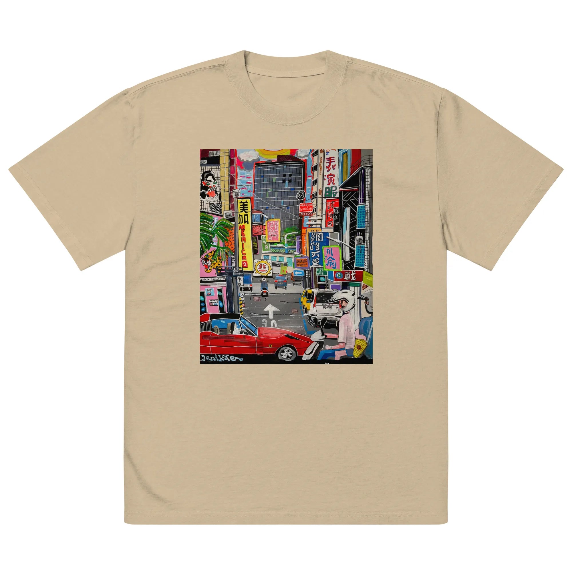 Oversized faded t-shirt TEE