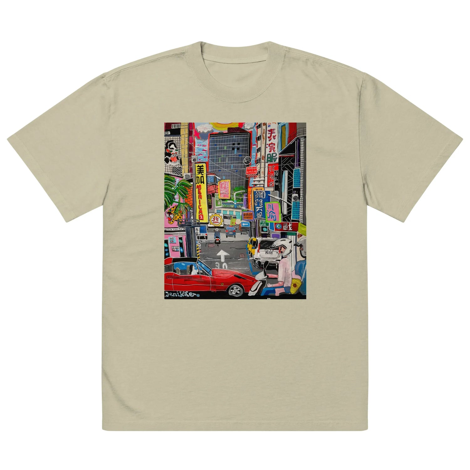 Oversized faded t-shirt TEE