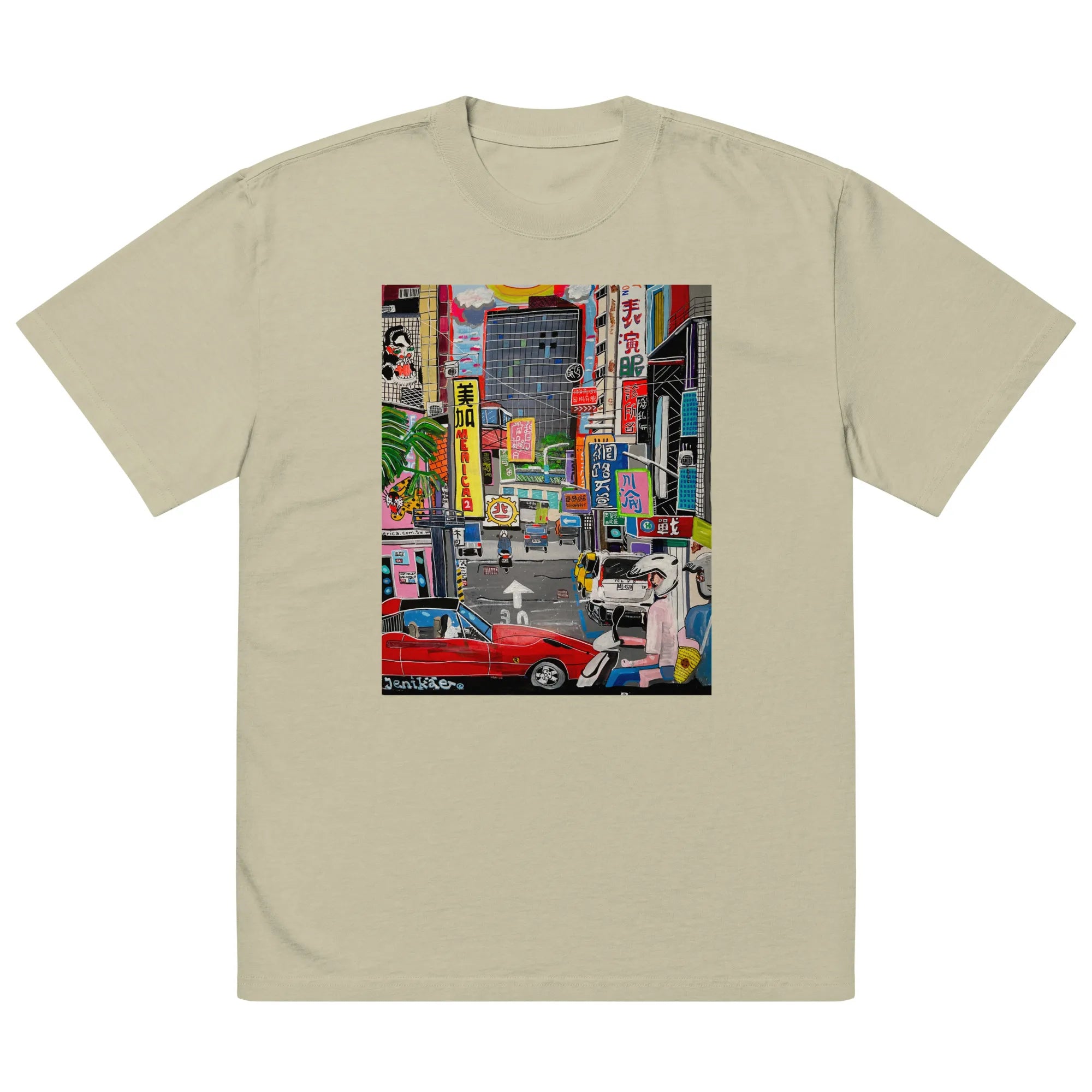 Oversized faded t-shirt TEE