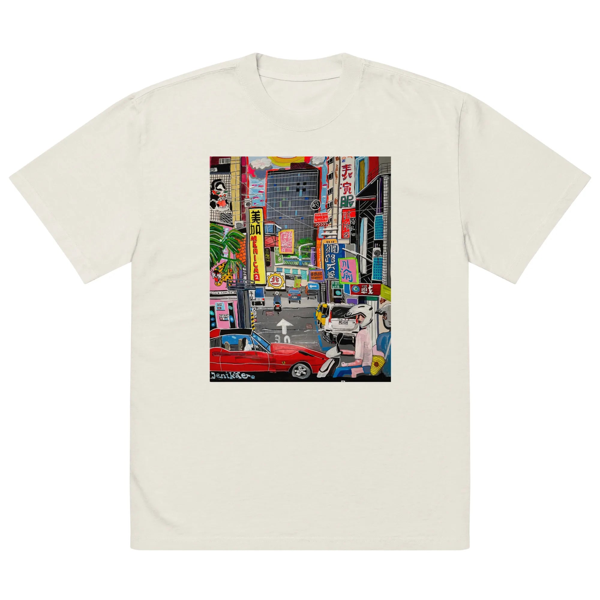 Oversized faded t-shirt TEE