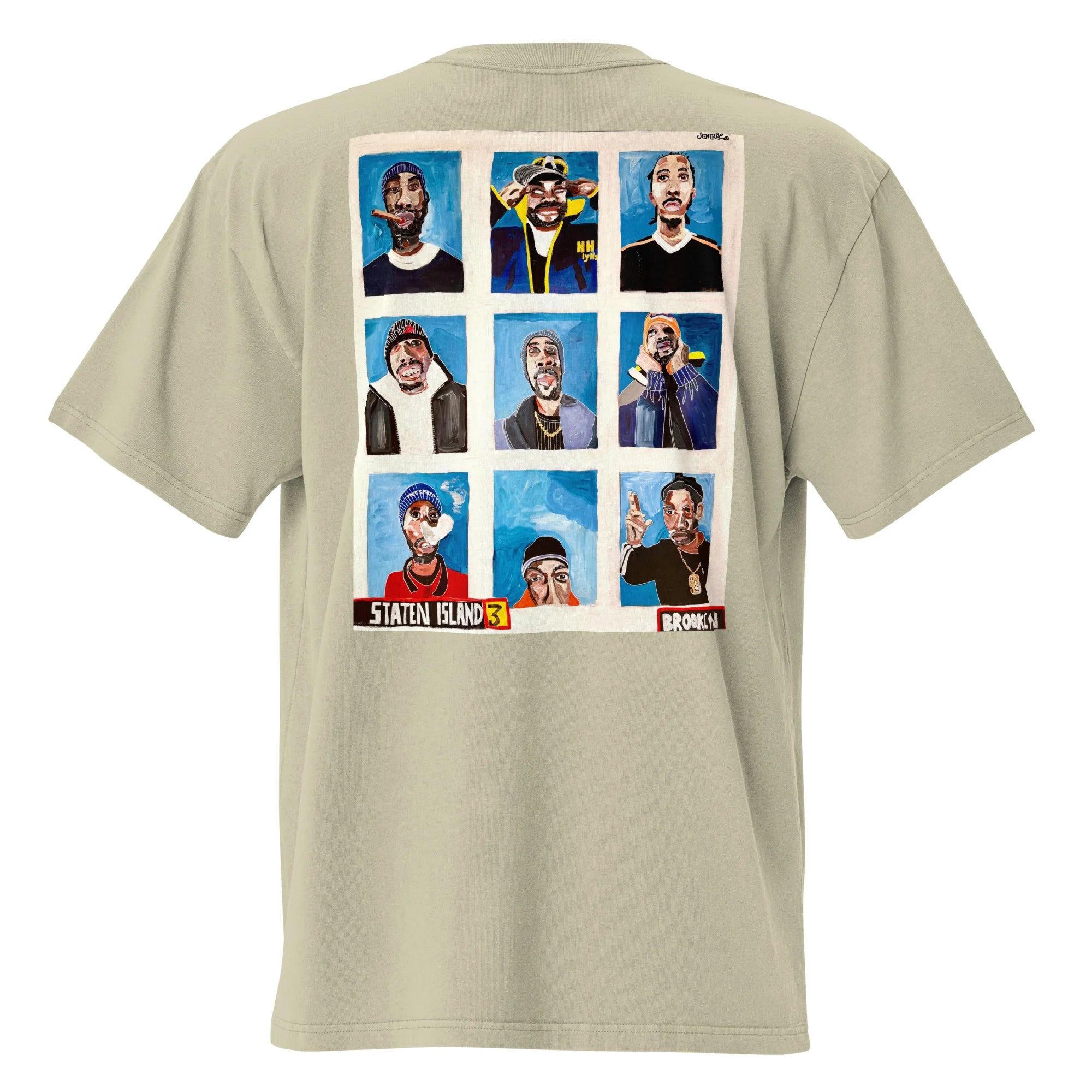 Oversized faded t-shirt From Staten Island & Brooklyn