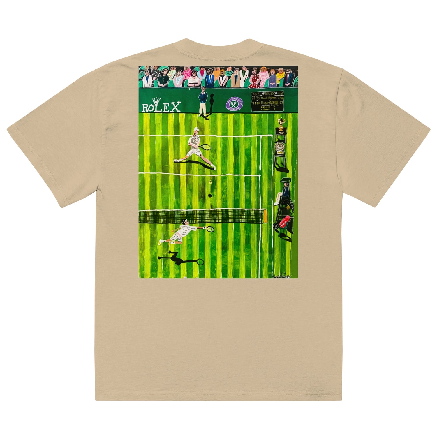 Oversized faded t-shirt (Art on the Back)