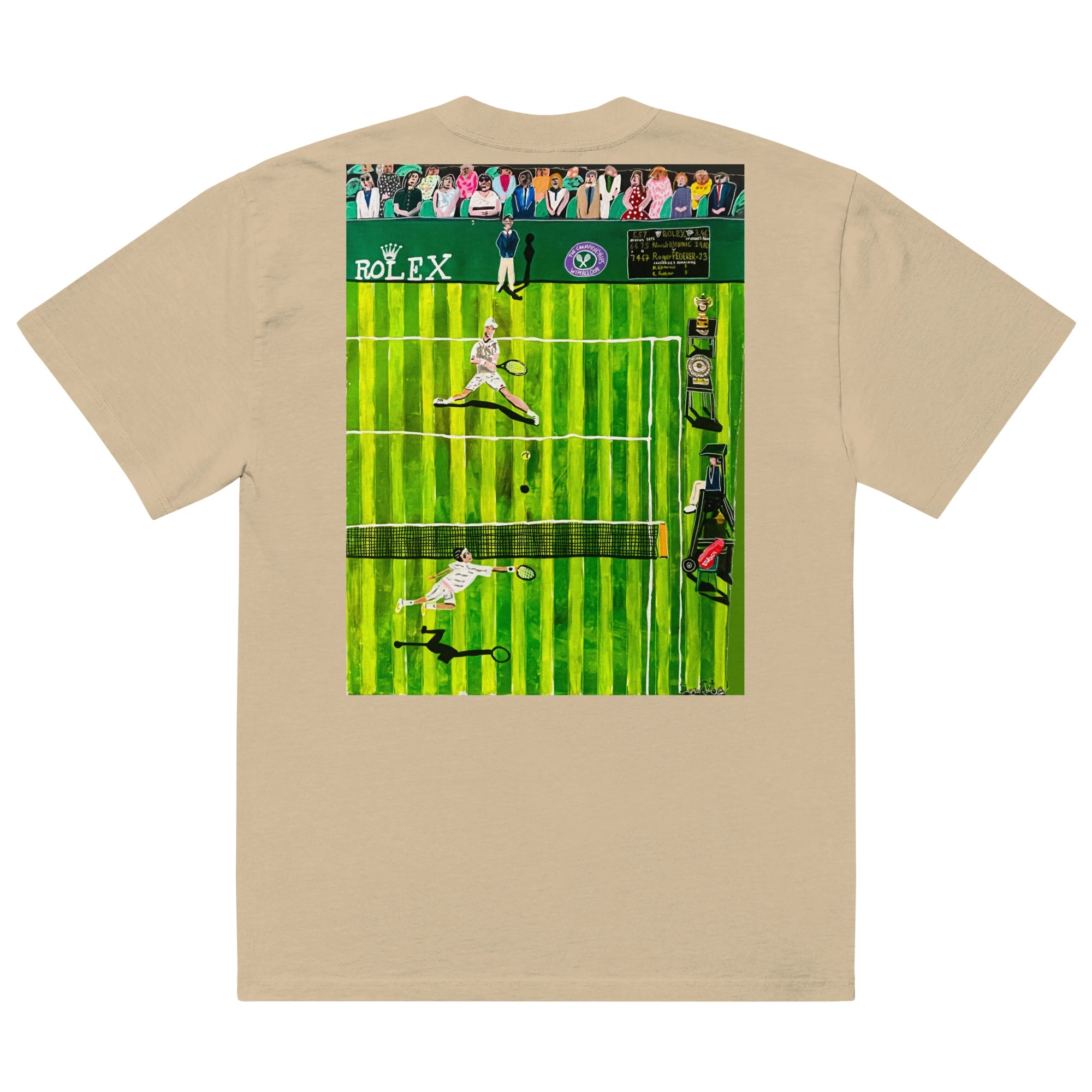 Oversized faded t-shirt (Art on the Back)