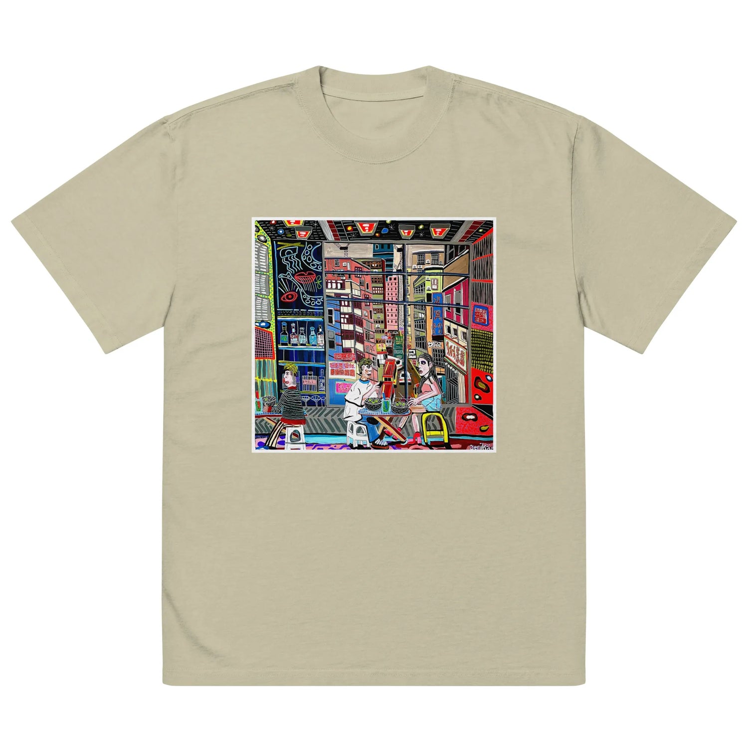 Oversized faded t-shirt TEE