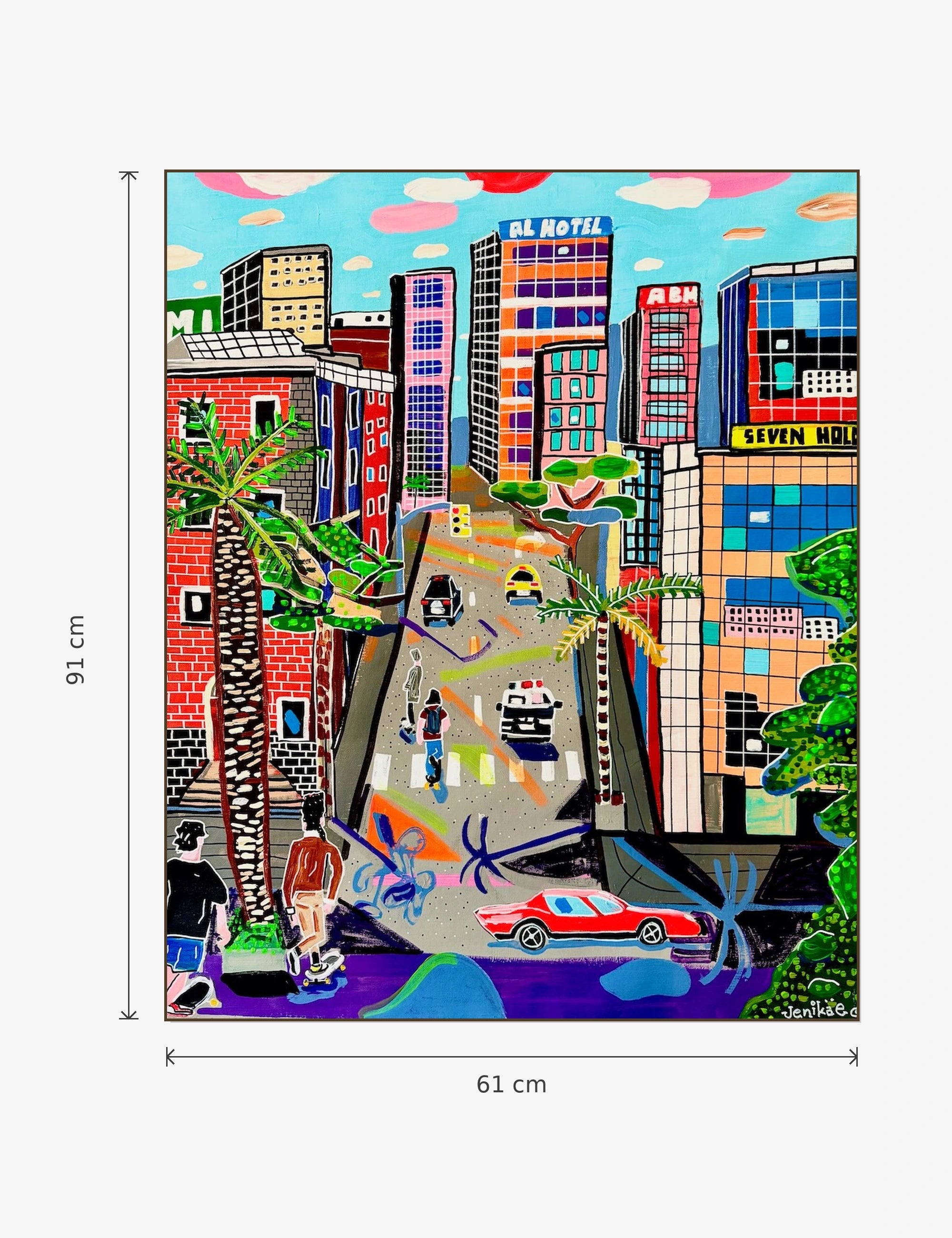 Rolling to Embarcadero Plaza, San Francisco 1990