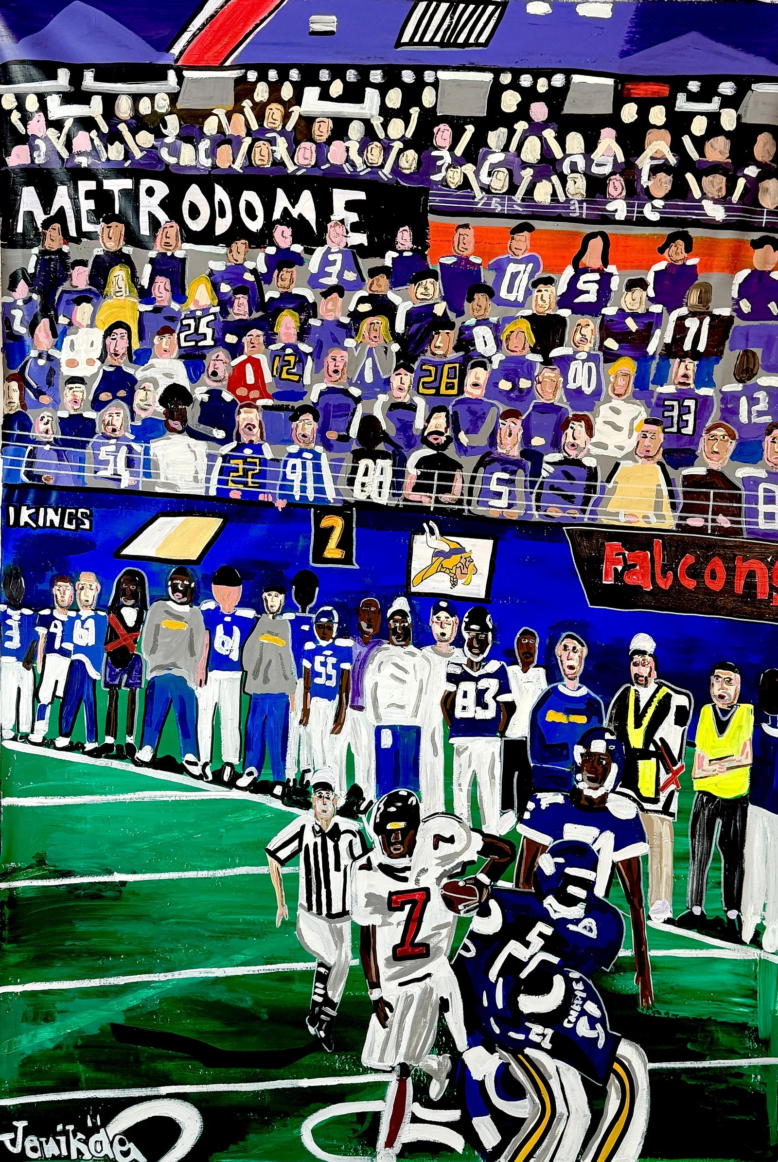 Michael Vick Splits Up Vickings Defense