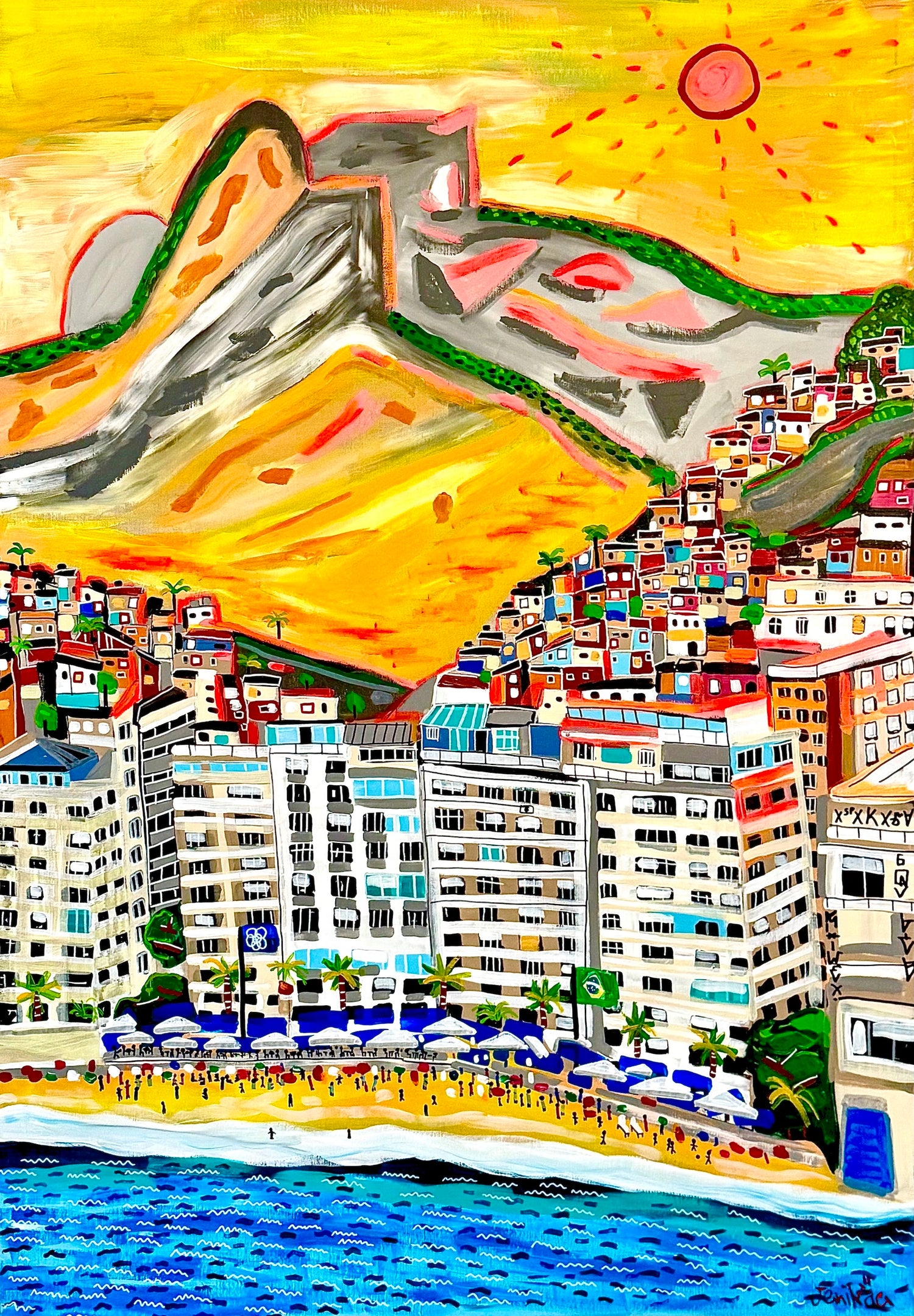 Artwork Ipanema, Rio de Janeiro – Filipp Jenikae Art Prints