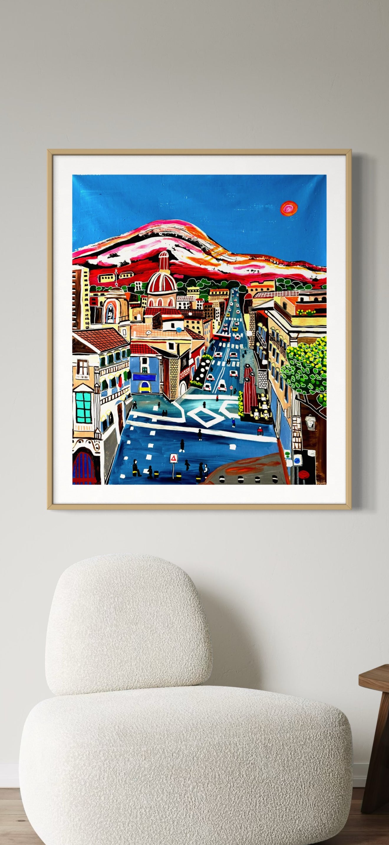 Artwork Volcano Etna &amp; Catania