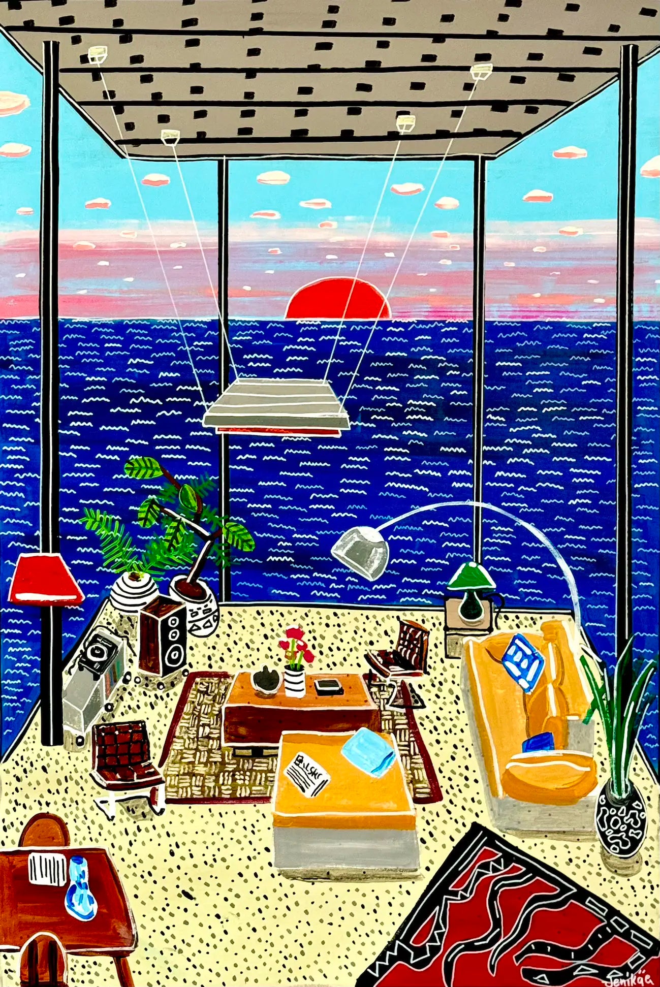 Isla Krodanski Living Room Ocean View
