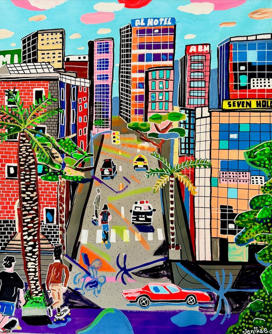 Rolling to Embarcadero Plaza, San Francisco 1990