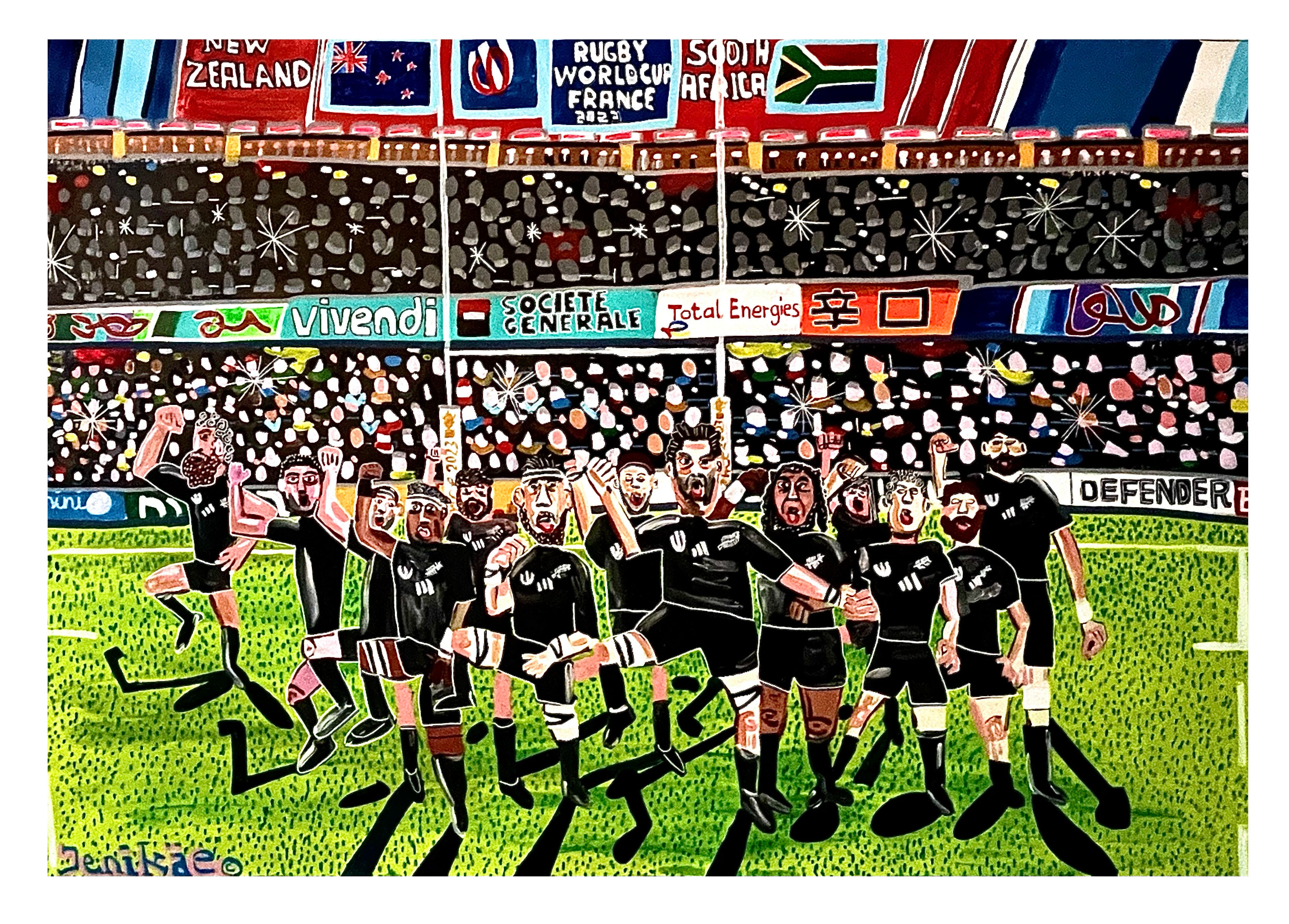 All Black Rugby – Filipp Jenikae Art Prints