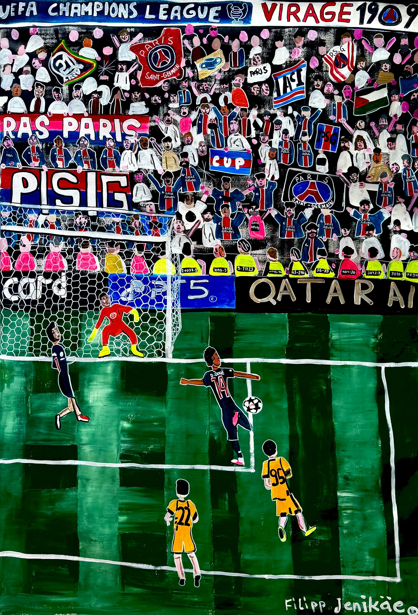 Doué scoring for PSG in Champions League Final 2025 – Filipp