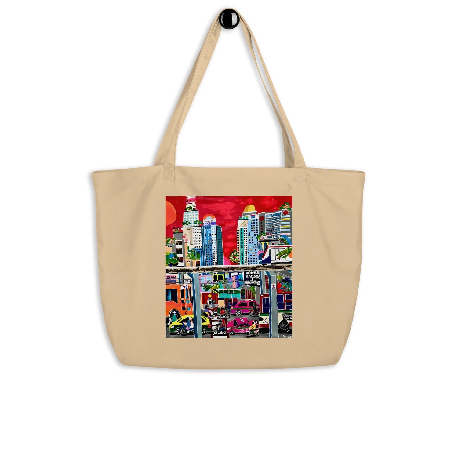 Large organic tote bag