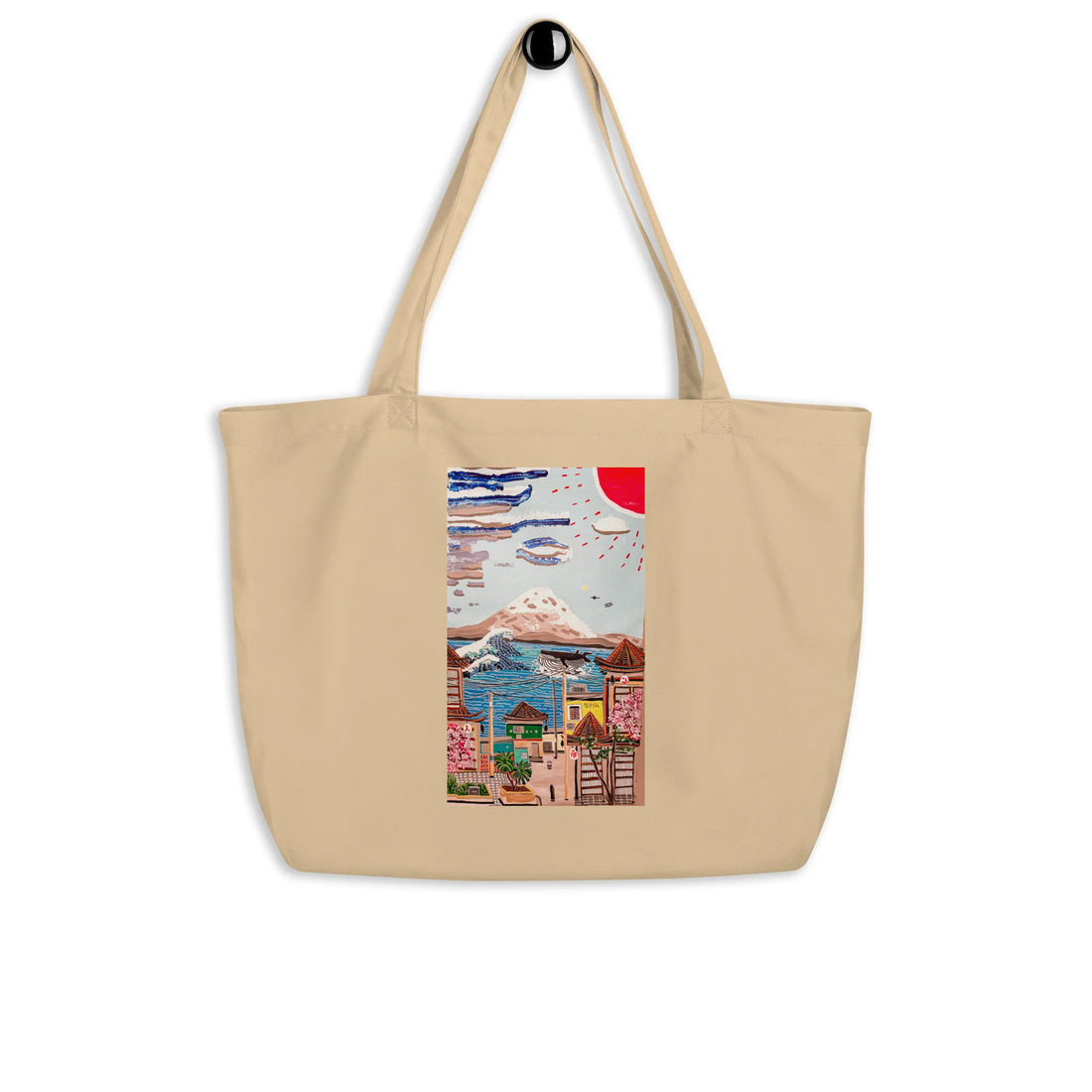 Large organic tote bag