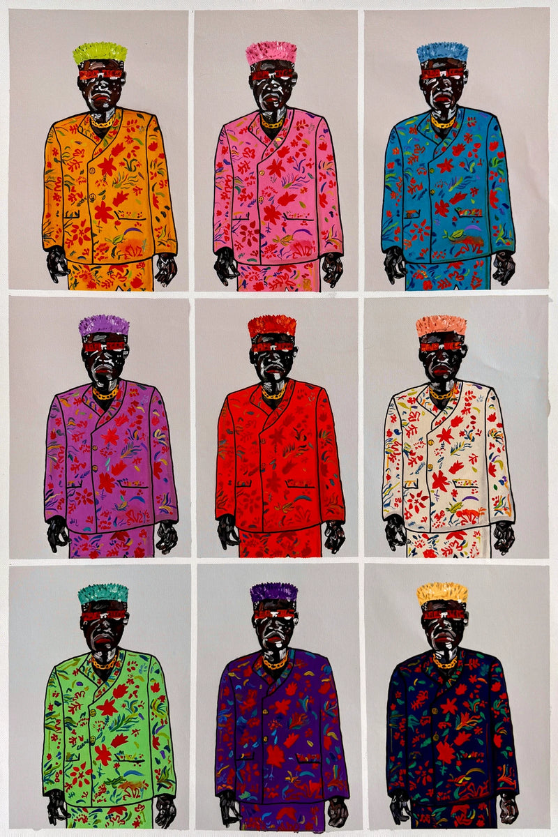 Men in Different Colored Suits