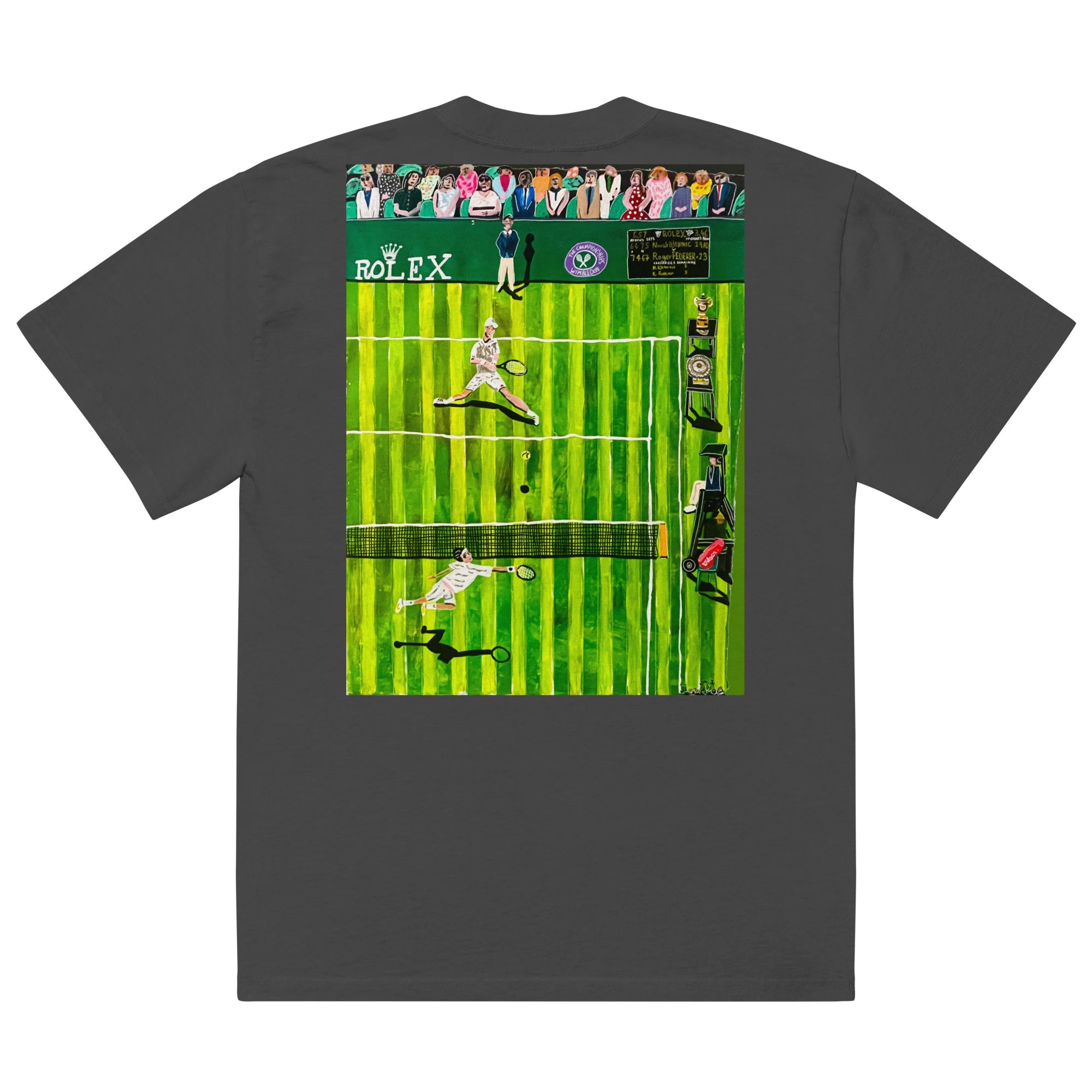 Oversized faded t-shirt (Art on the Back)