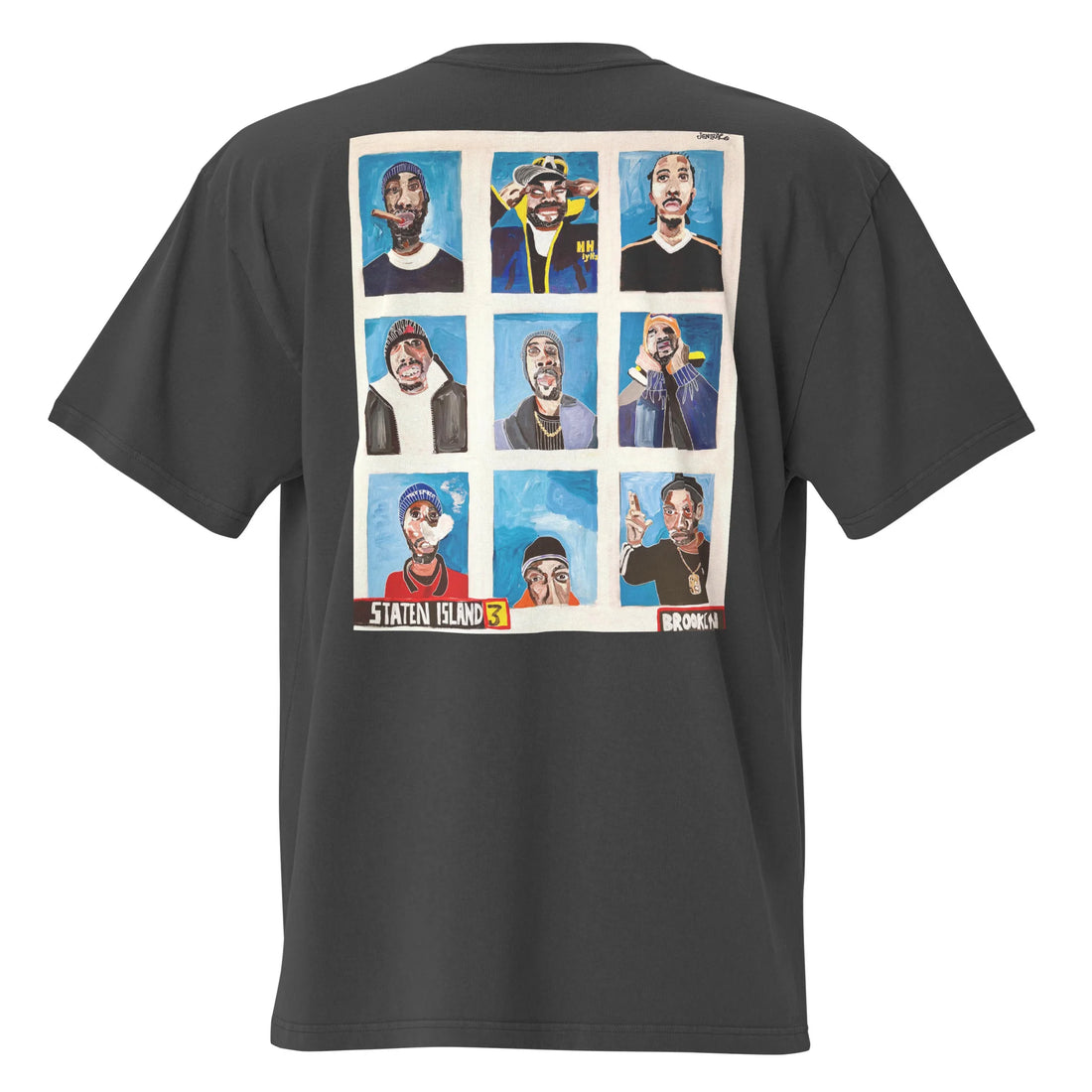 Oversized faded t-shirt From Staten Island & Brooklyn
