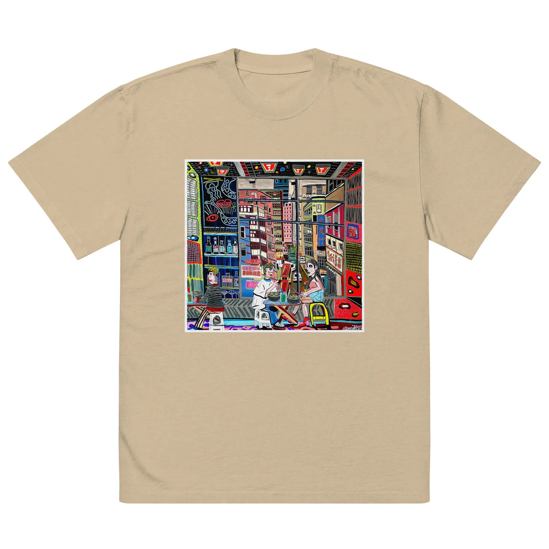 Oversized faded t-shirt TEE