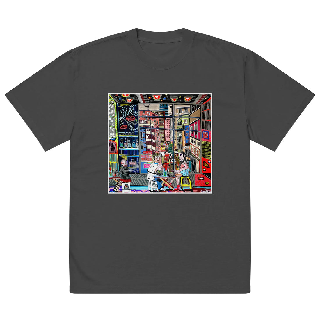 Oversized faded t-shirt TEE