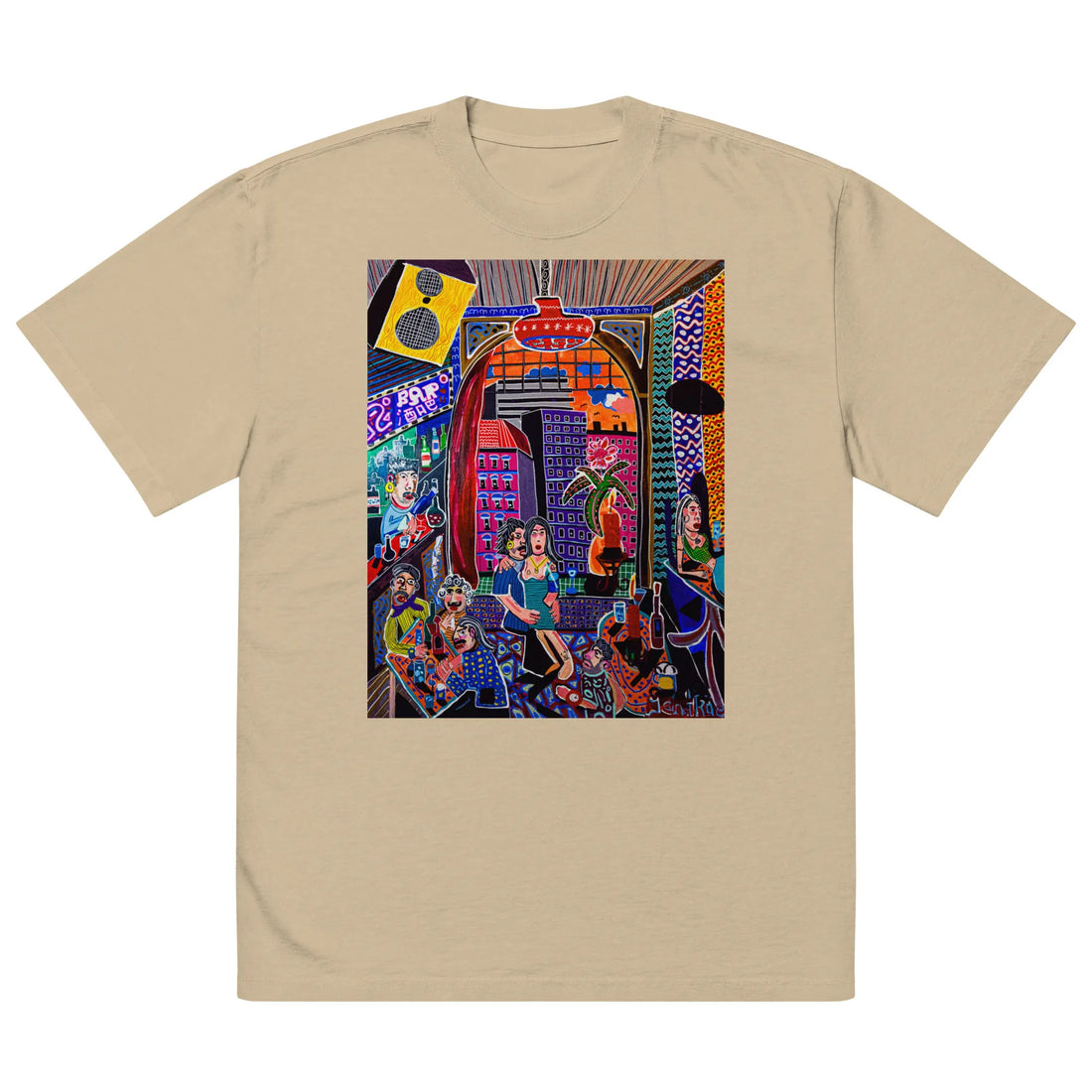 Oversized faded t-shirt TEE