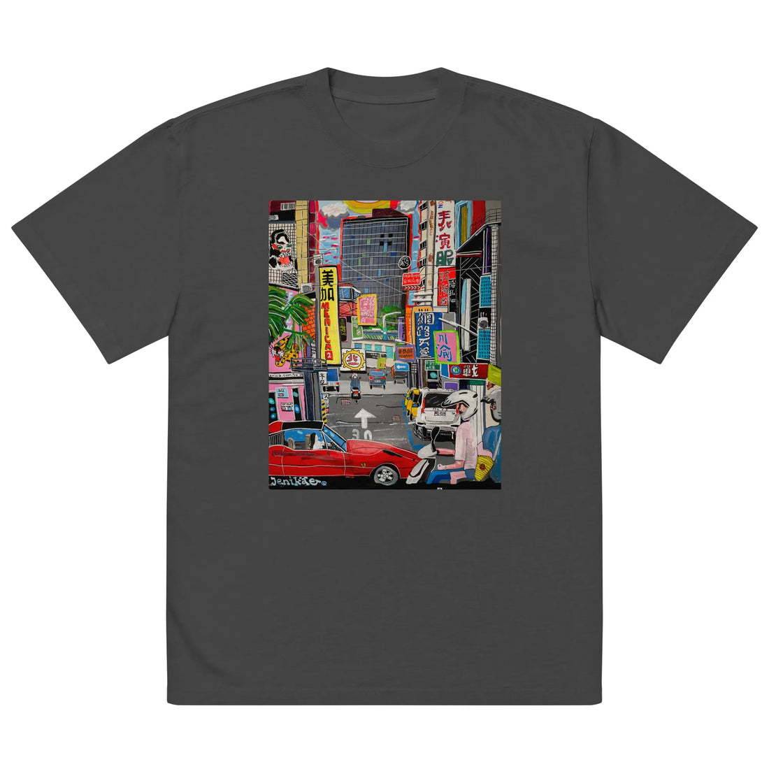 Oversized faded t-shirt TEE