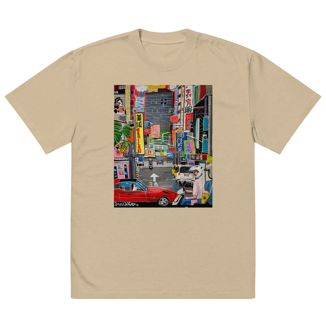 Oversized faded t-shirt TEE