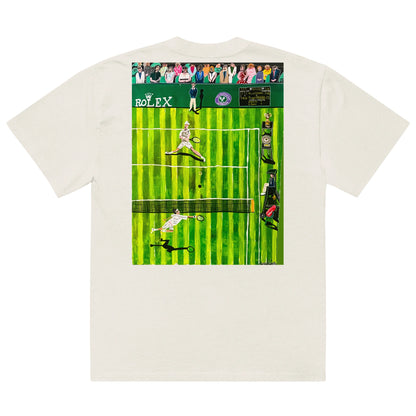 Oversized faded t-shirt (Art on the Back)