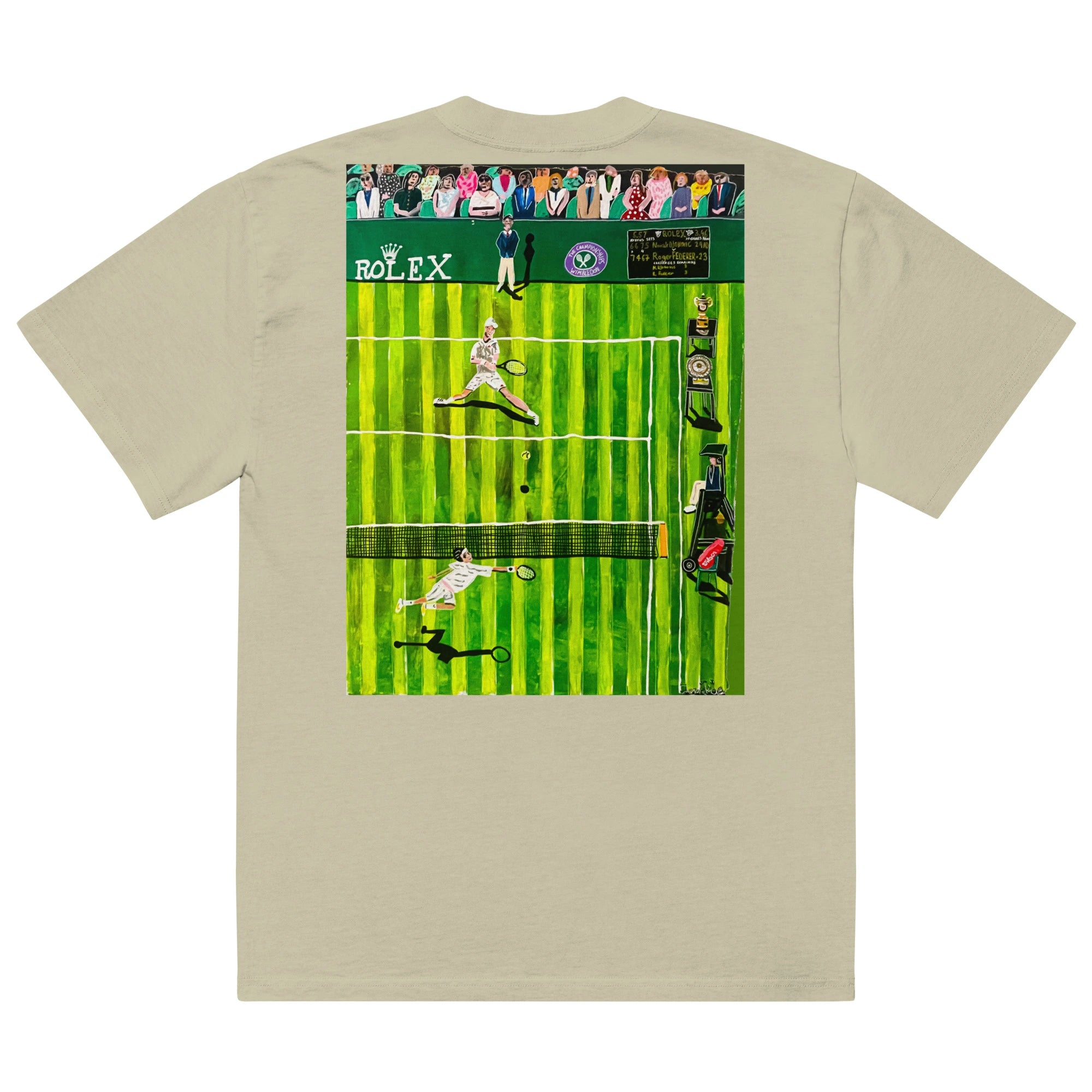 Oversized faded t-shirt (Art on the Back)