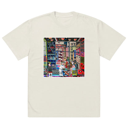Oversized faded t-shirt TEE