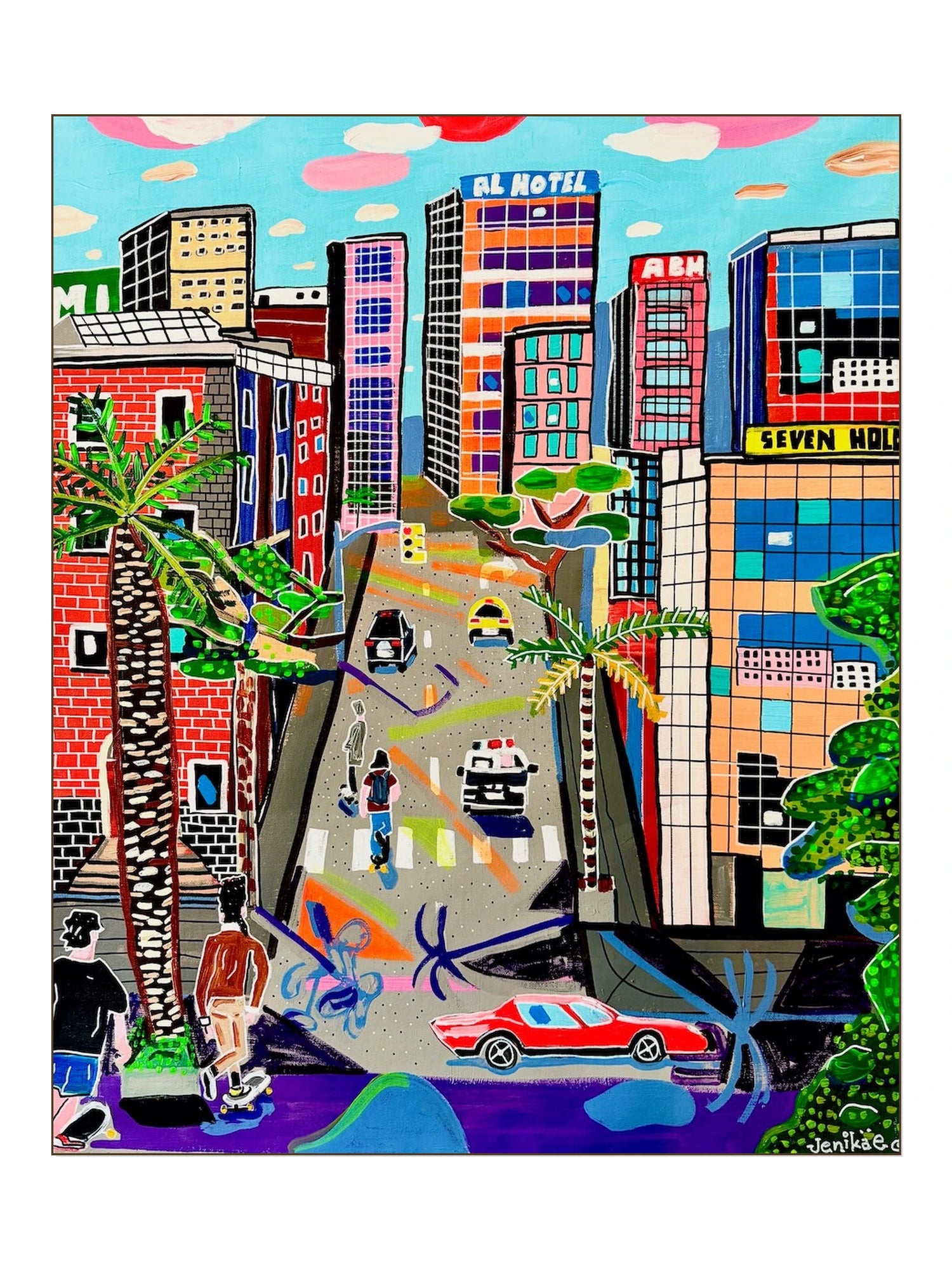 Rolling to Embarcadero Plaza, San Francisco 1990